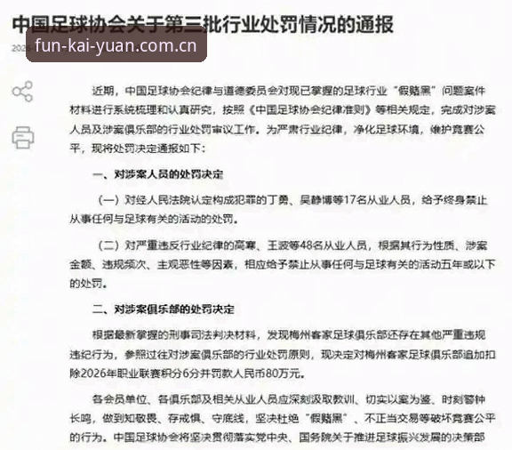 开元游戏下载 足球反腐风暴下的禁足名单:开元棋盘平台用户必读的行业震荡分析